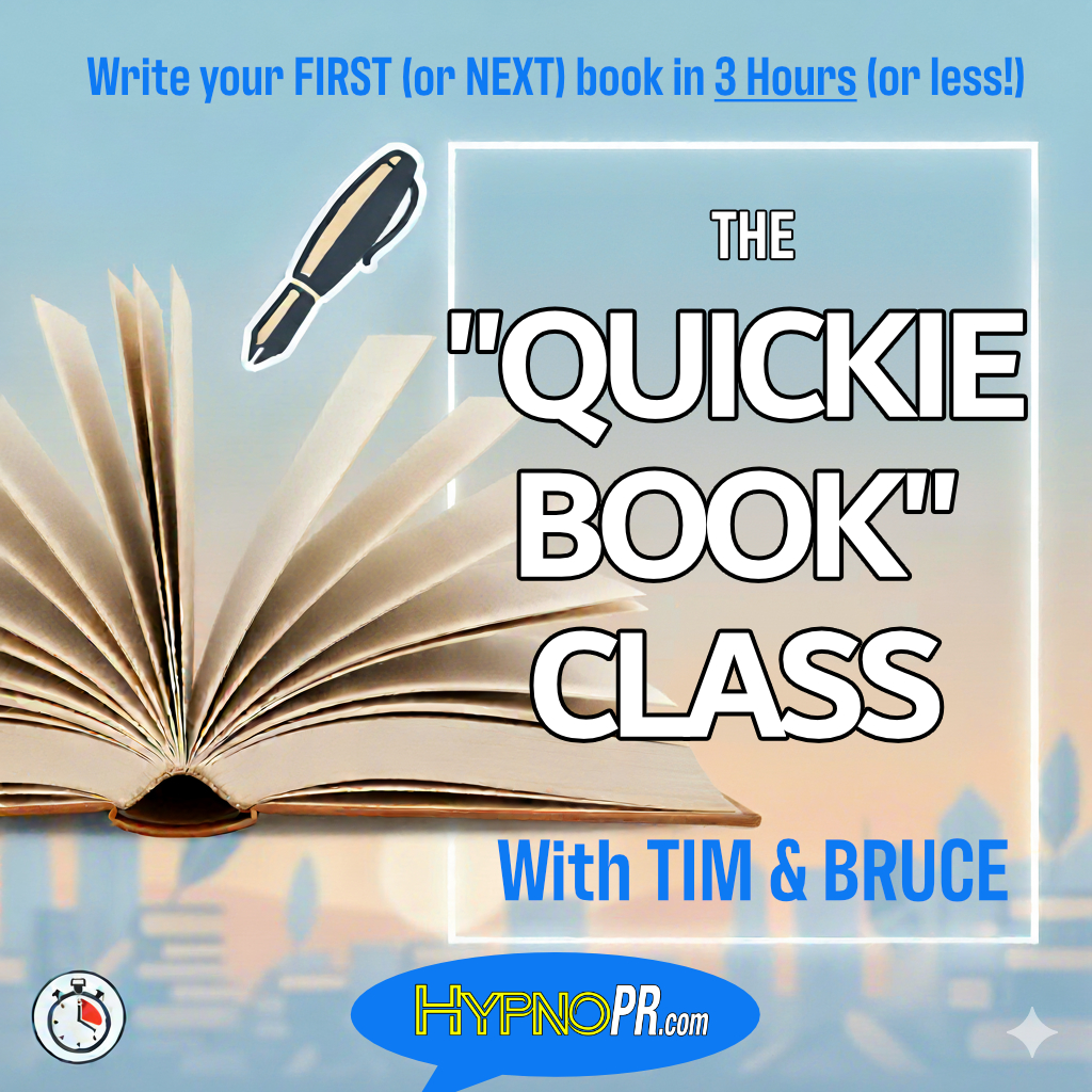 a book with white and blue letters